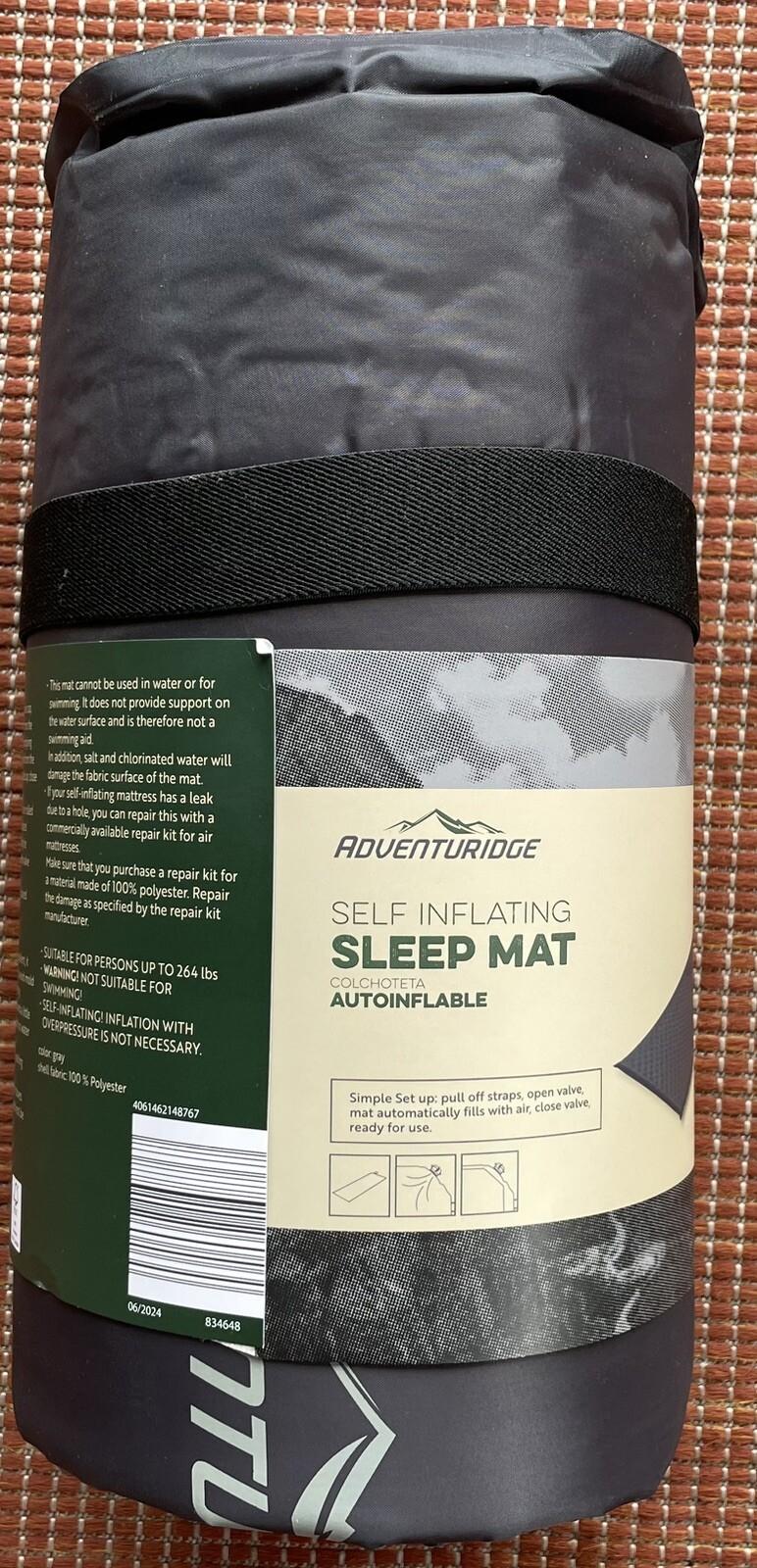 Adventuridge Self Inflating Camping Backpacking Sleep Mat Pad