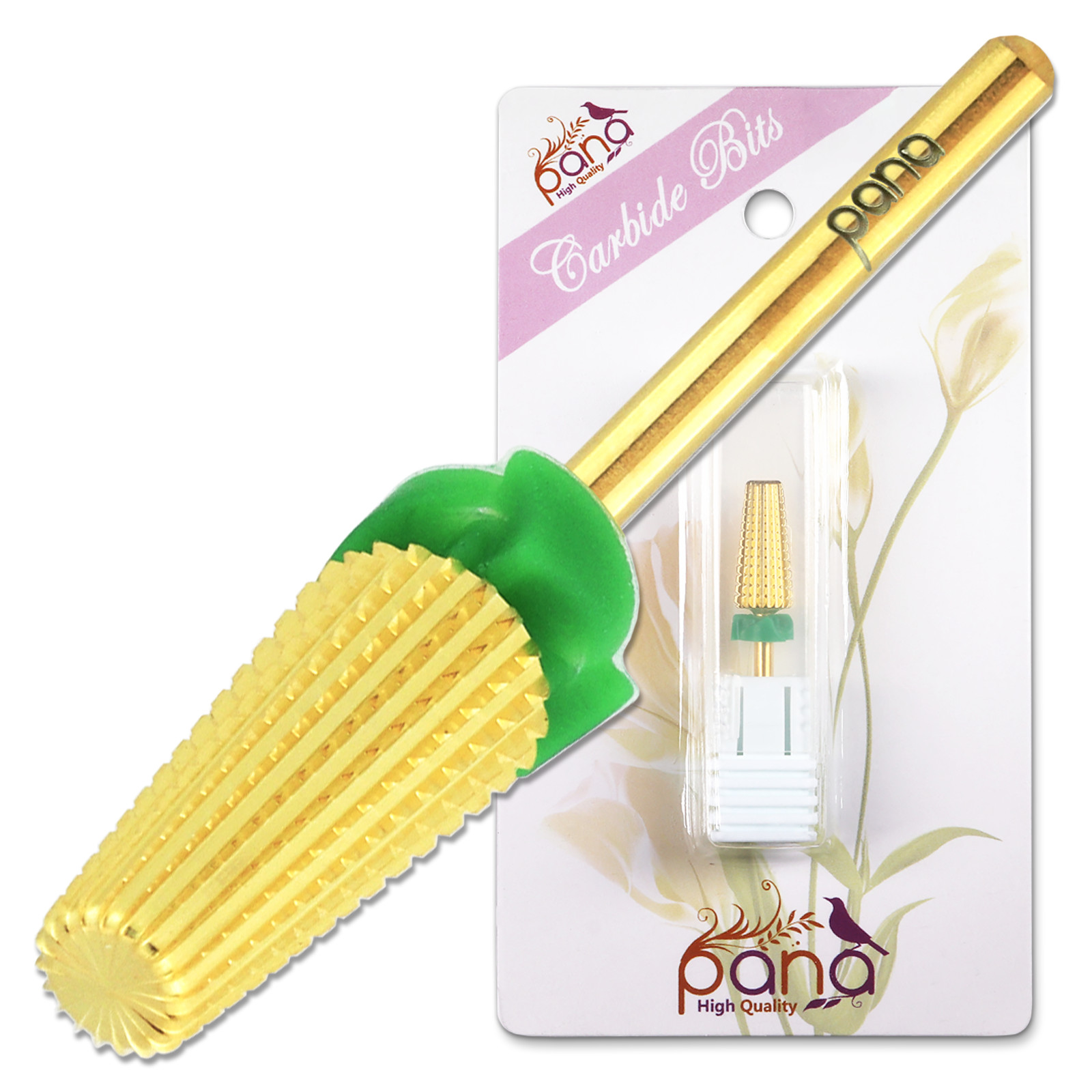 USA #1 PANA 5 in 1 Nail Carbide Bit - GOLD - Coarse Grit 3/32"