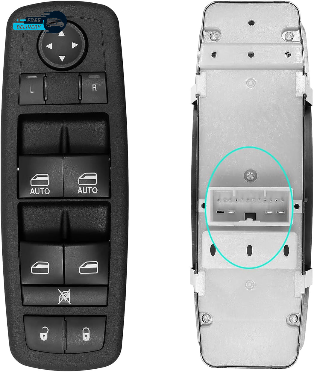 Driver Side Master Power Window Control Switch for 2011–2022 Dodge Durango
