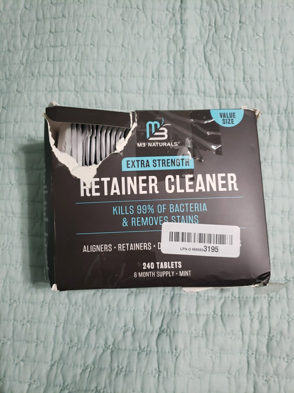 Retainer and Denture Cleansers 240 Tablets - DAMAGED BOX.