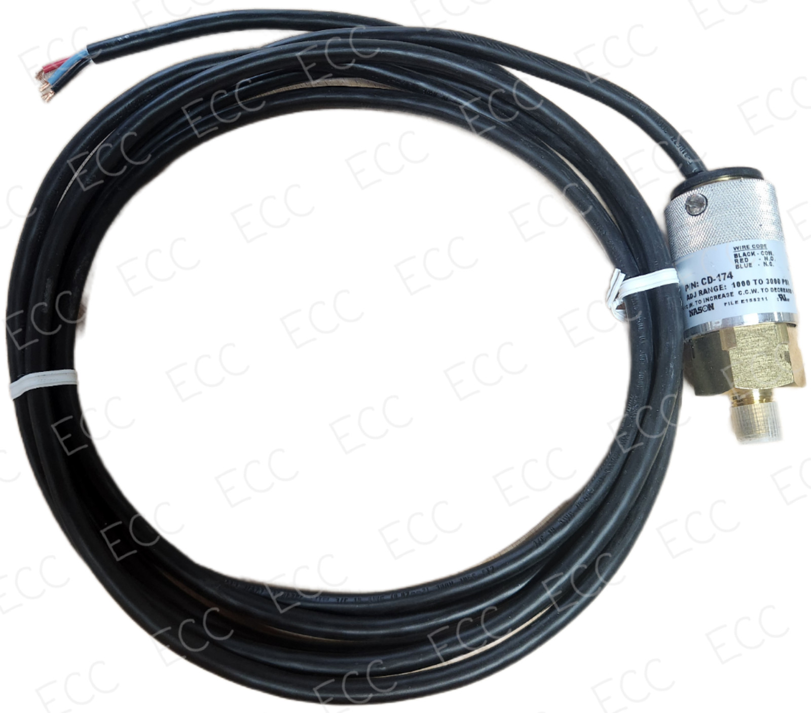 New NASON CD-174 / CD174 Pressure Switch, Adjustable Range 1000-3000psi