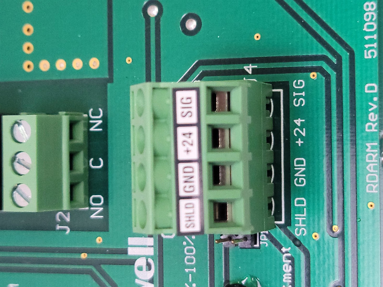 Honeywell 511098 / 511103R100 Refrigerant Panel Board