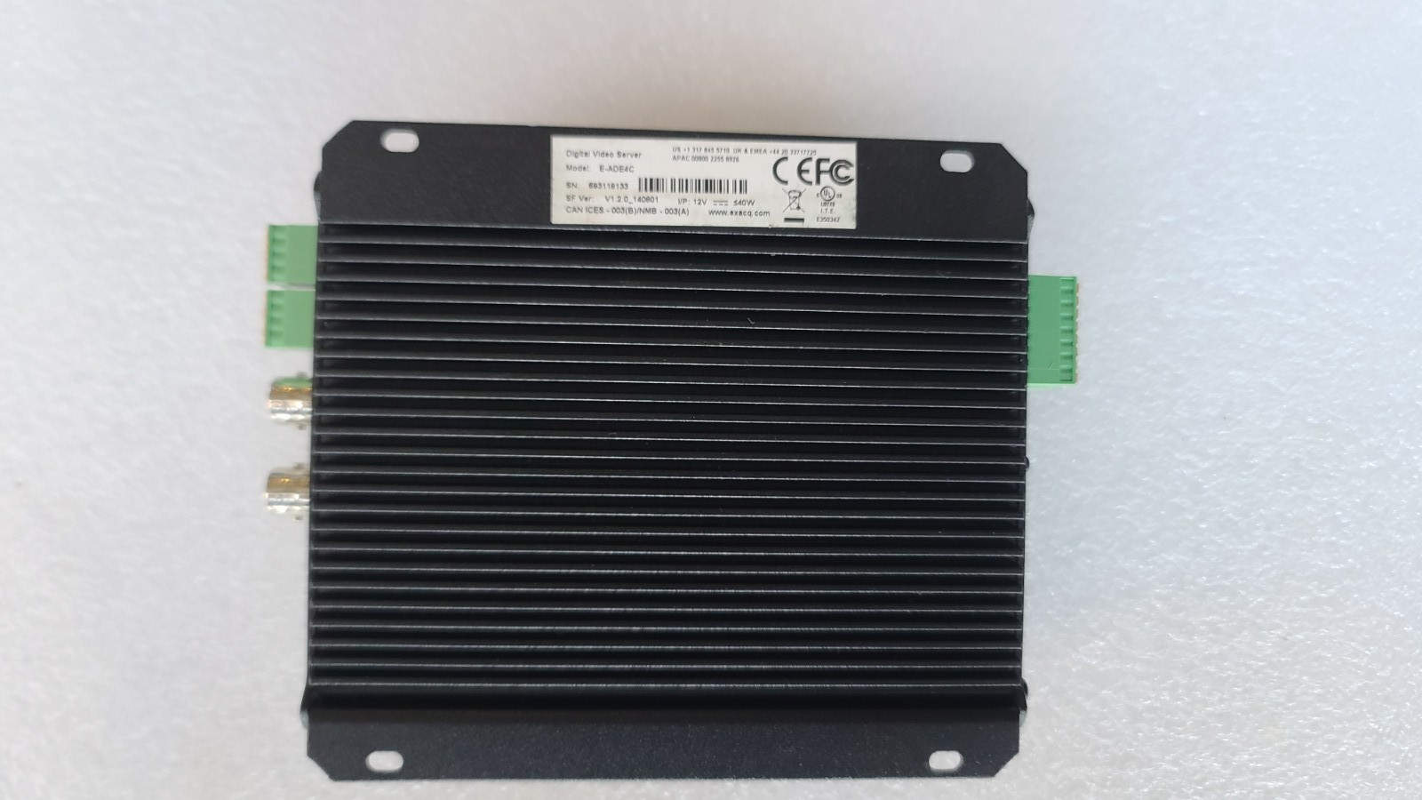 exacqVision Digital Video Server E-ADE4C 4 Channel Analog Video Encoder