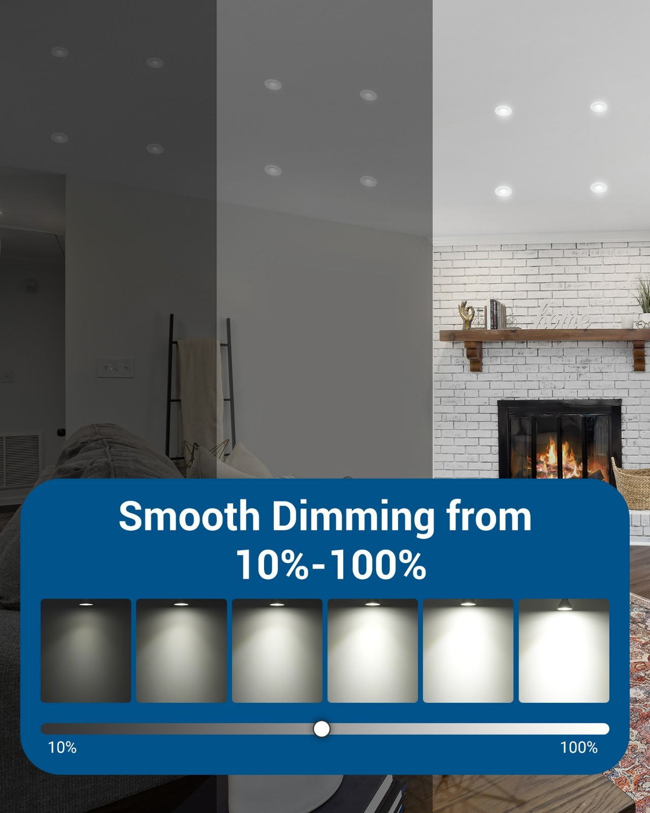 DEWENWILS Dimmable GU10 LED Bulb 8-Pack 7W 5000K Daylight 500LM High CRI