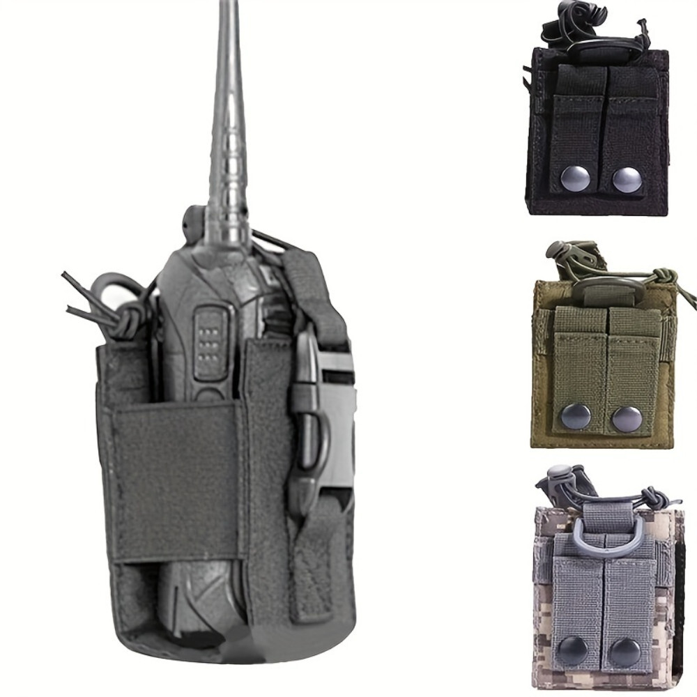Tactical Walkie Talkie Pouch Molle Compatible for Backpack Vest EDC