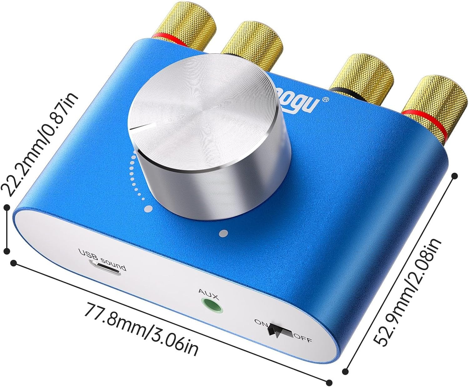 Compact F900S 160W Bluetooth Amplifier - Crystal-Clear 2x80W Sound Experience