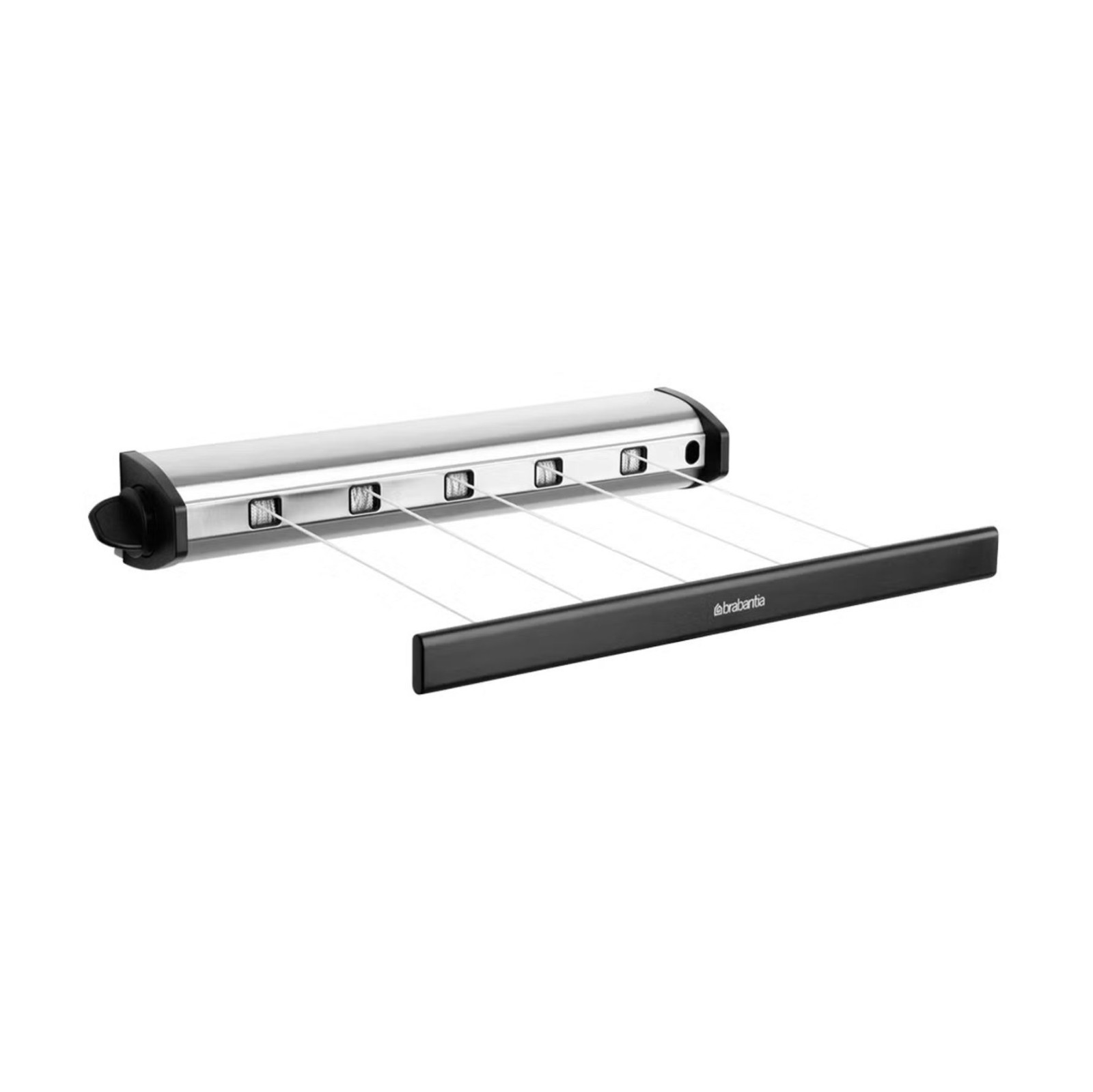 Brabantia Pull-Out Drying Clothesline Matte Steel Wall Mount Retractable 75 Ft