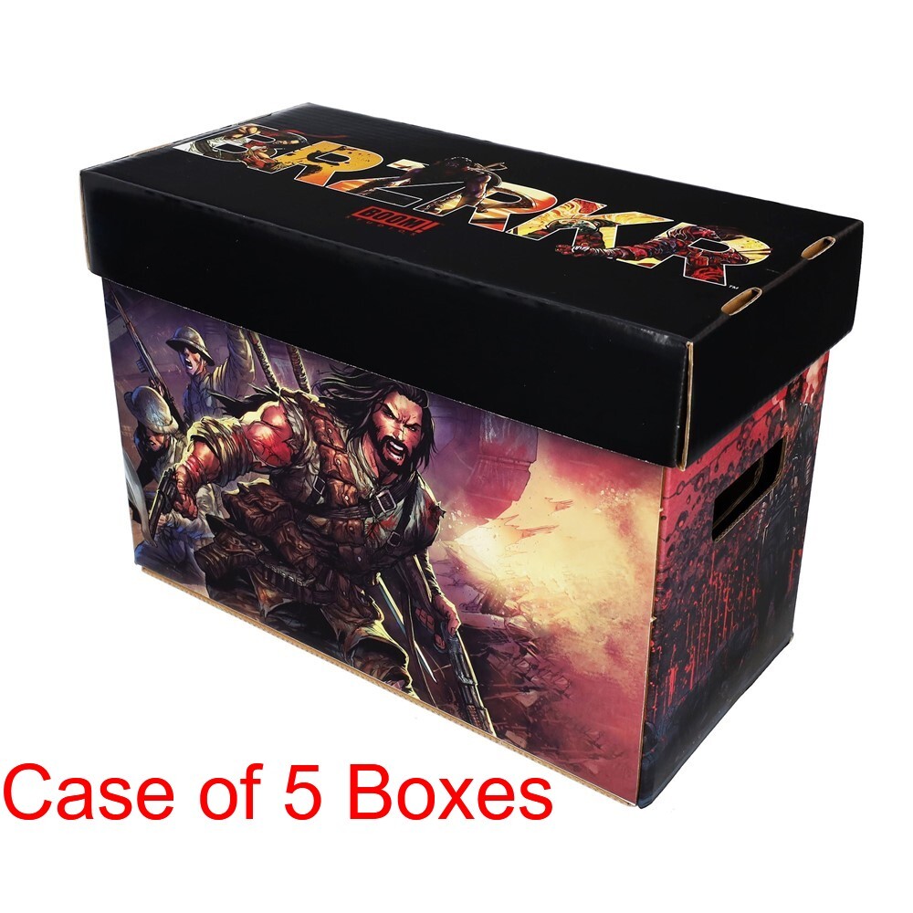 Case of 5 BCW Short Comic Book Storage Boxes w/ BRZRKR Berzerker 2024 Art Design