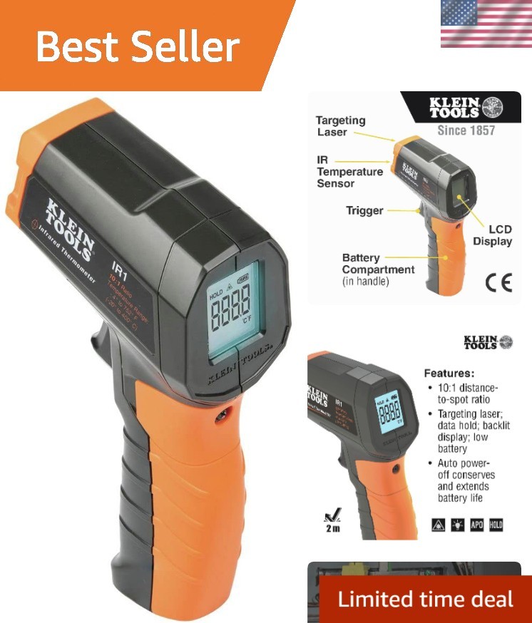 Infrared Thermometer Digital Laser Gun Non-Contact Temperature Measurement
