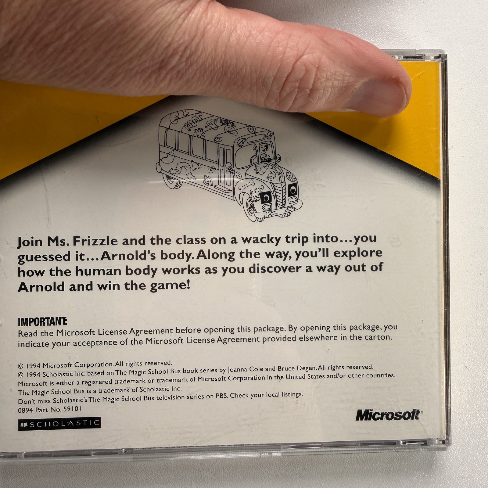 Scholastic's Magic School Bus Explores Human Body PC CD-ROM Microsoft Home