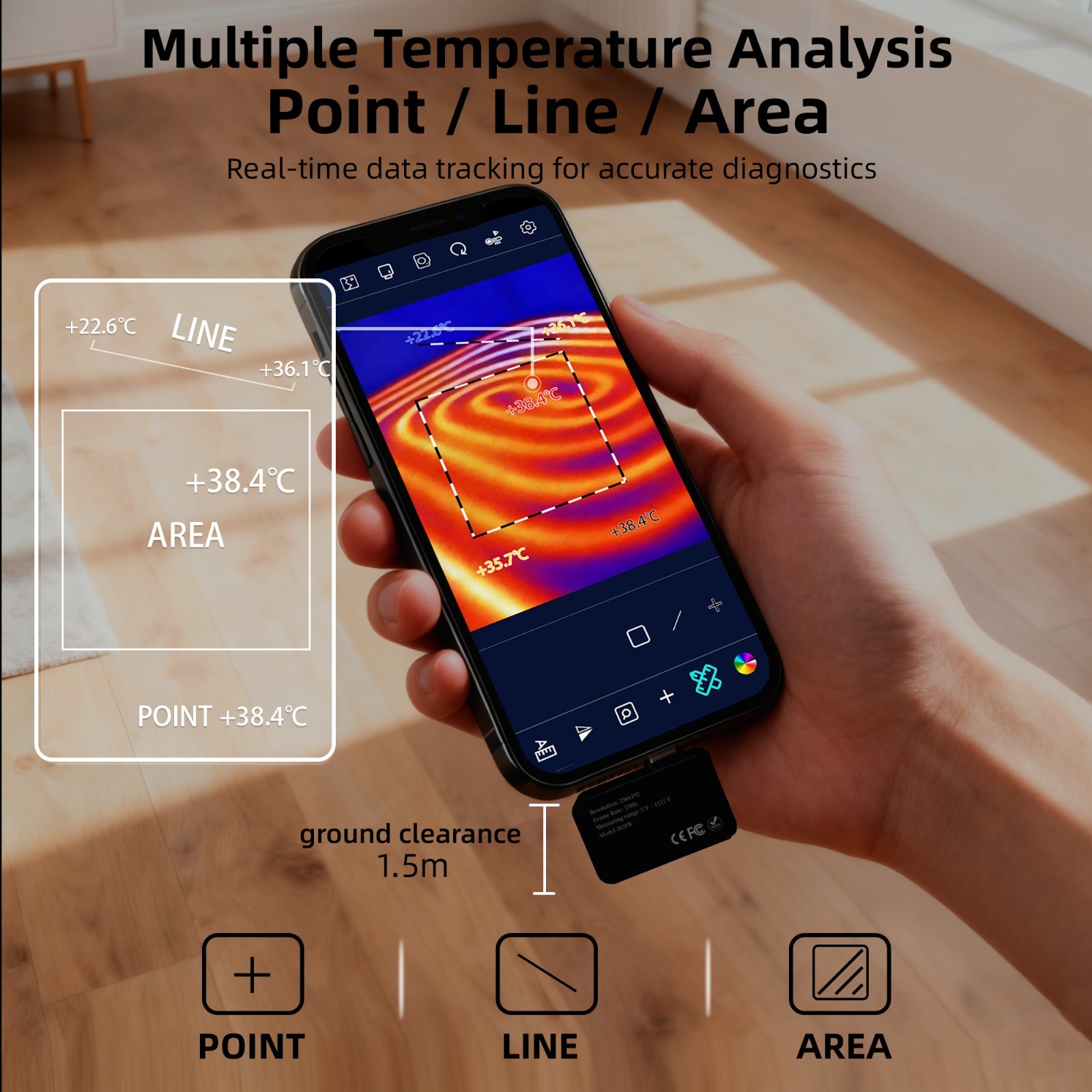 ANXTECH Thermal Camera 512x384 Super IR Resolution Mini Camera for Android