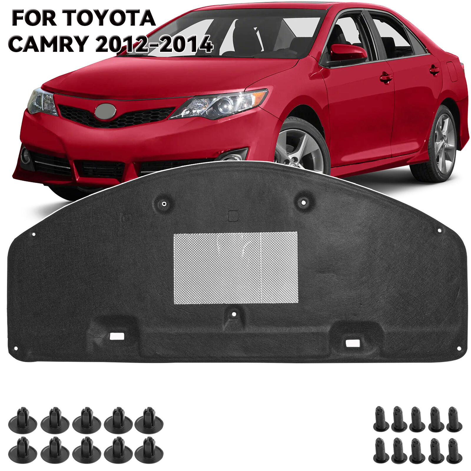 Front Hood Engine sound insulation soundproof Heat Pad For Toyota Camry 2012-14
