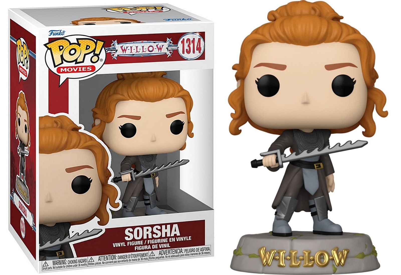 Willow Movie Sorsha with Sword Vinyl POP Figure Toy #1314 FUNKO NEW IN BOX