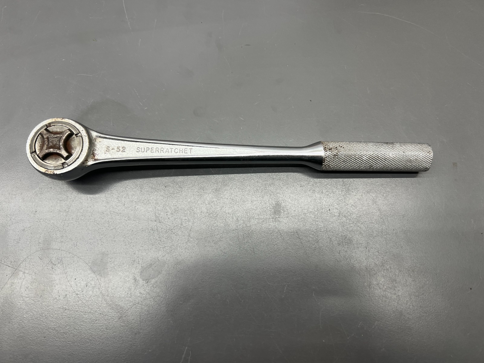 (d) VINTAGE WILLIAMS S-52 1/2" DRIVE RHFT RATCHET SUPERRATCHET JUST SVCD VGC USA
