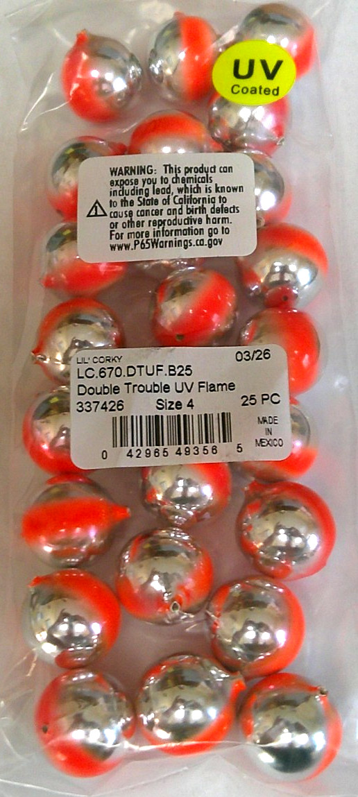 Worden's Lures Yakima Bait LIL Corky Corkies Float Steelhead Trout 670-DTUF 25pk