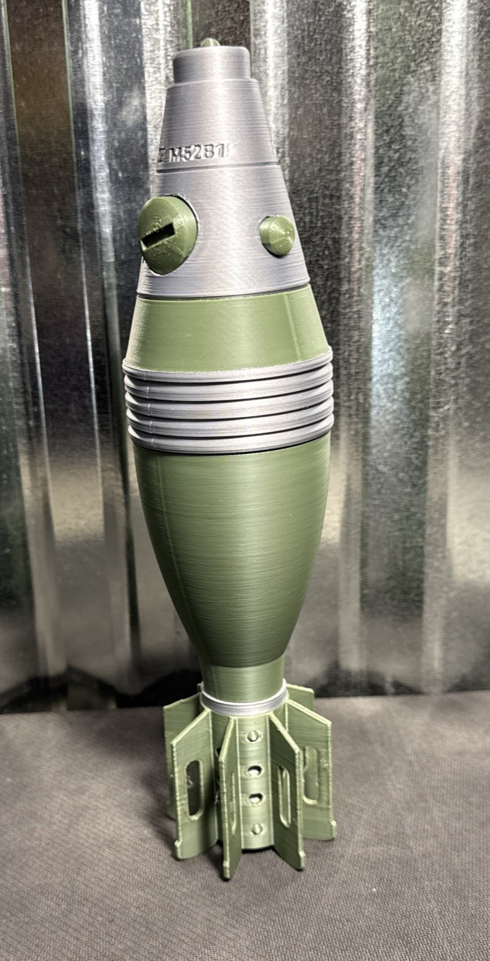 60mm Mortar Round Replica Model Kit Military Display Collectible New