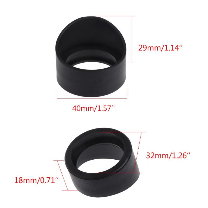 2 pcs Rubber Eye Cover Guards Binocular Microscope Eyepiece Eye Cups for 32-36mm