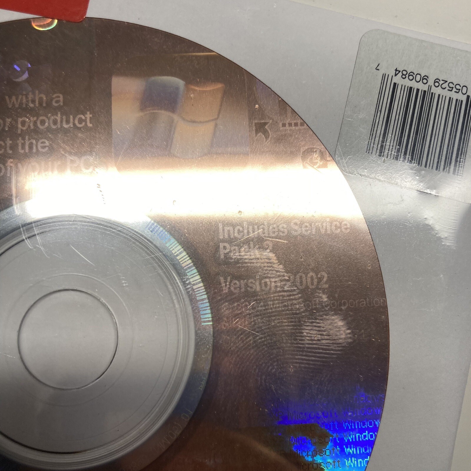 Microsoft Windows XP Professional CD Sealed 2002 SP2 REQUIRES KEY - NOT INCLUDED