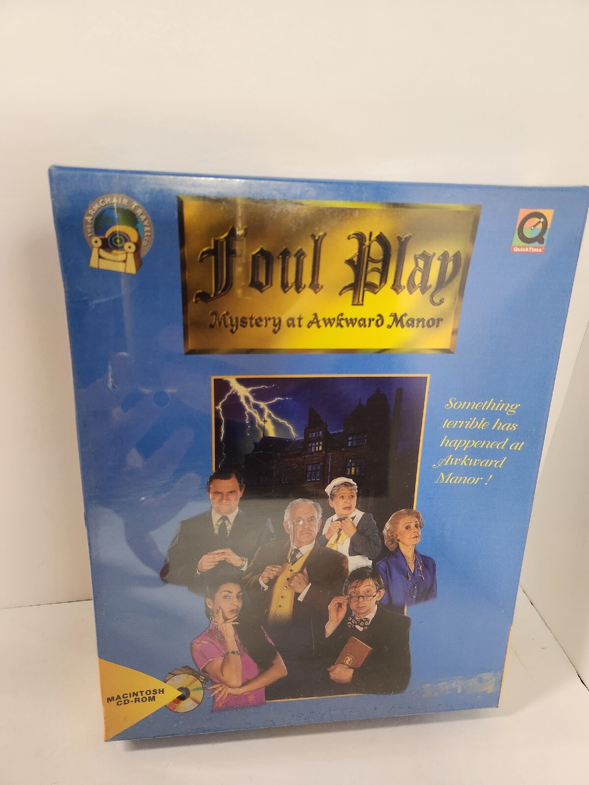 NEW Foul Play Mystery at Awkward Manor Vintage 1995 Apple Macintosh CD-Rom Game