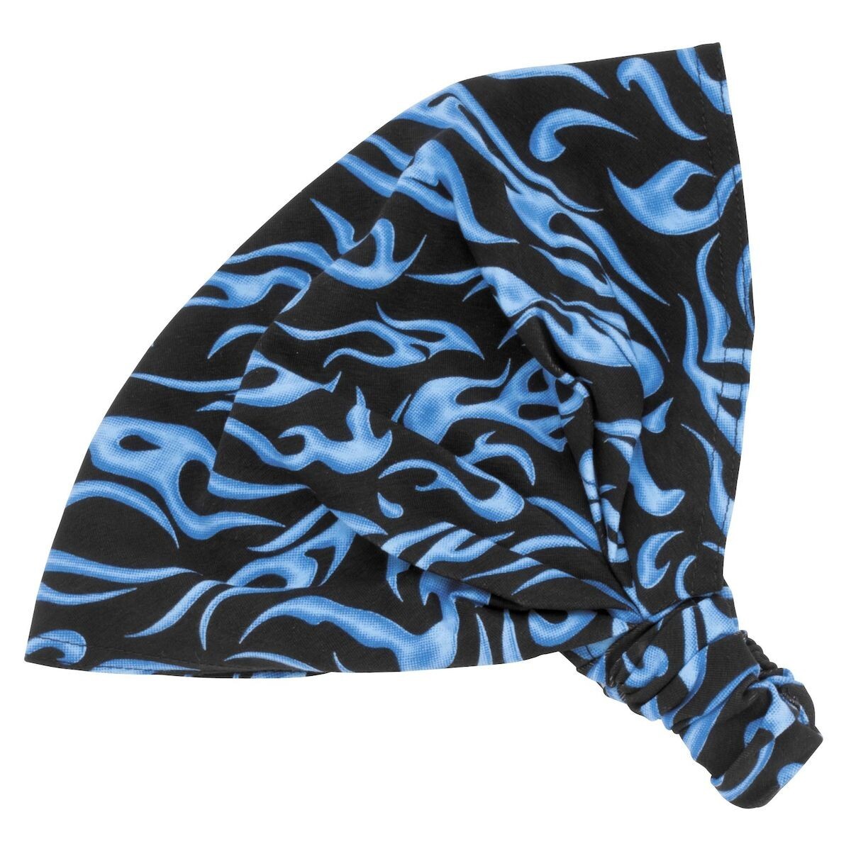 Blue Mini Flames Bandana * Scrunchy Headwrap by Schampa DooZ  *  Harley Rider