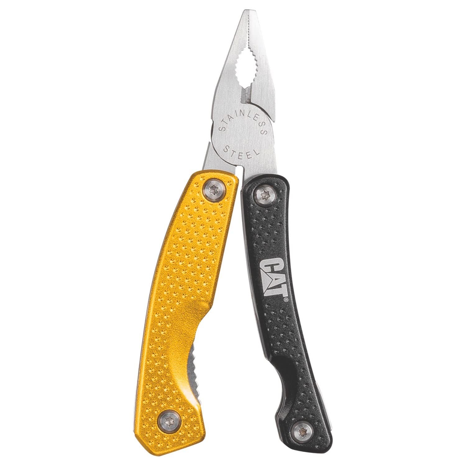 Cat 8-in-1 Multi Tool – Compact Folding Multi-Purpose 8-in-1, Yellow