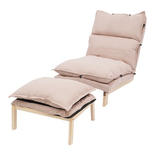 Lounge Chair, Single Lazy Sofa Leisure Balcony Adjustable Recliner USA