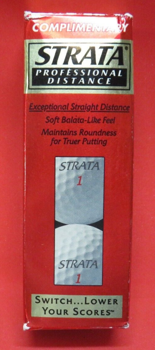 Spalding Strata Professional Distance Golf Balls 1 packs of 3 balls  new