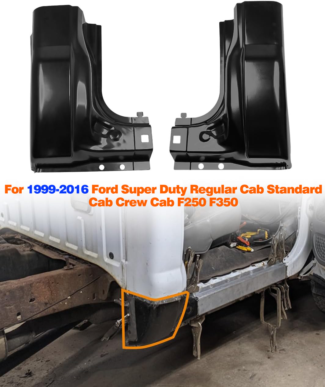 Cab Corner for 99-16 Ford Super Duty F250 F350 2 Door Reg Cab/4 Door Crew Cab