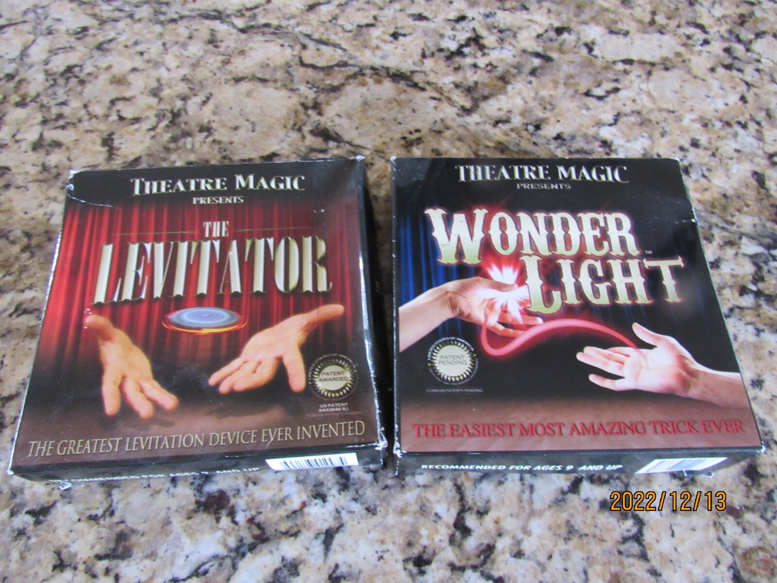 Vintage Lot 2-Theater Magic Presents-The Levitator-Wonder Light-Tricks-2010