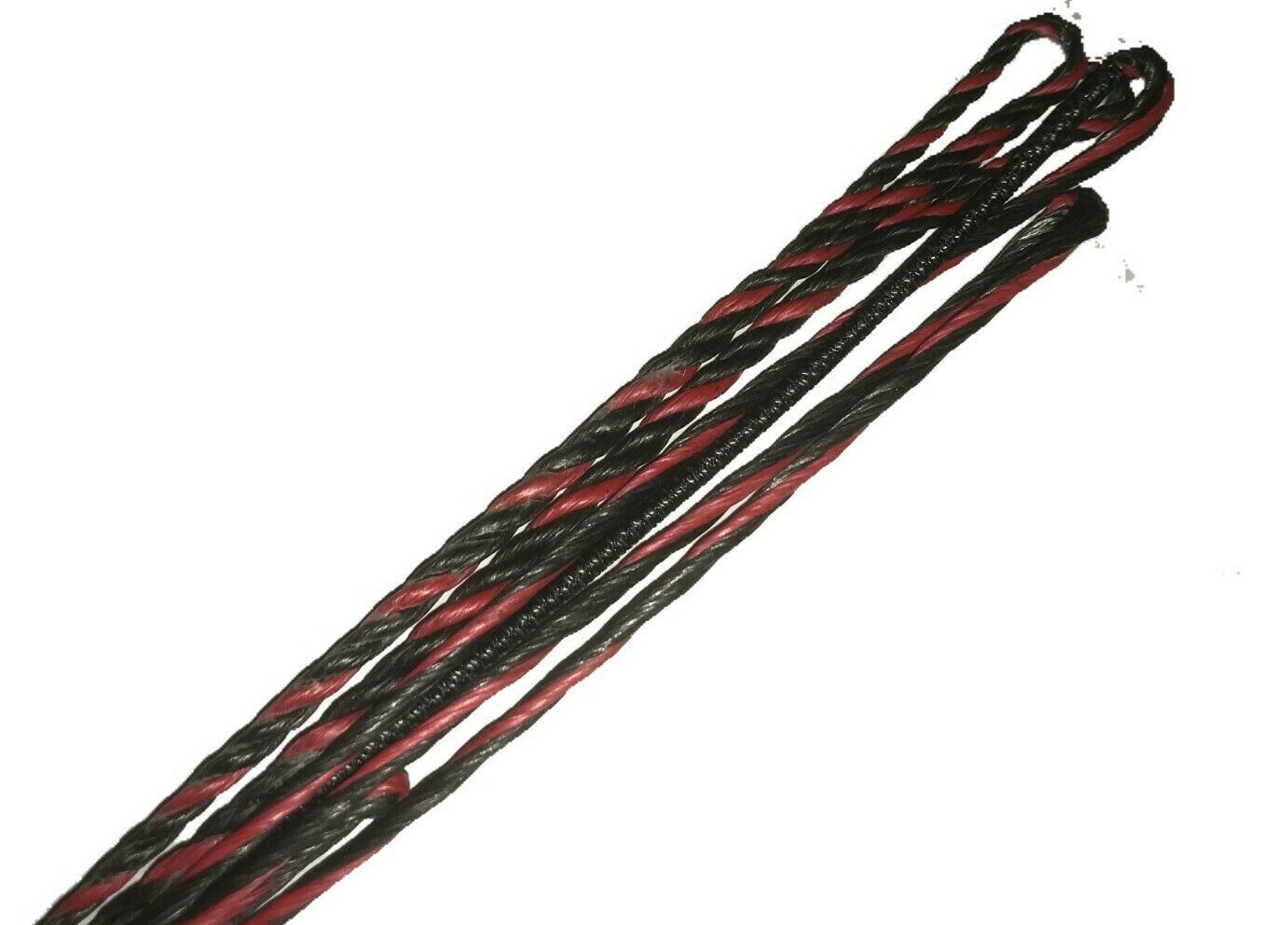 63" LONGBOW-  Actual Length - BLACK & RED B-50 DACRON FLEMISH TWIST BOW STRING
