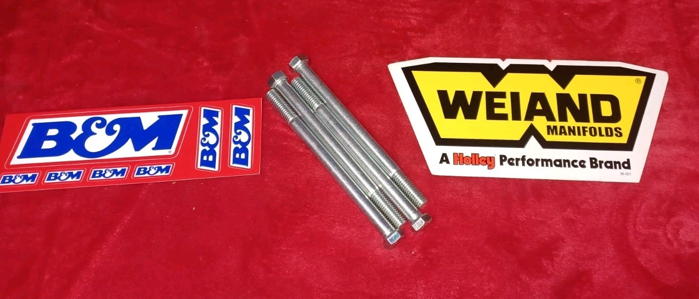 *NEW* Chevy B&M 144 162 174 / Weiand 142 144 174 Supercharger To Manifold Bolts