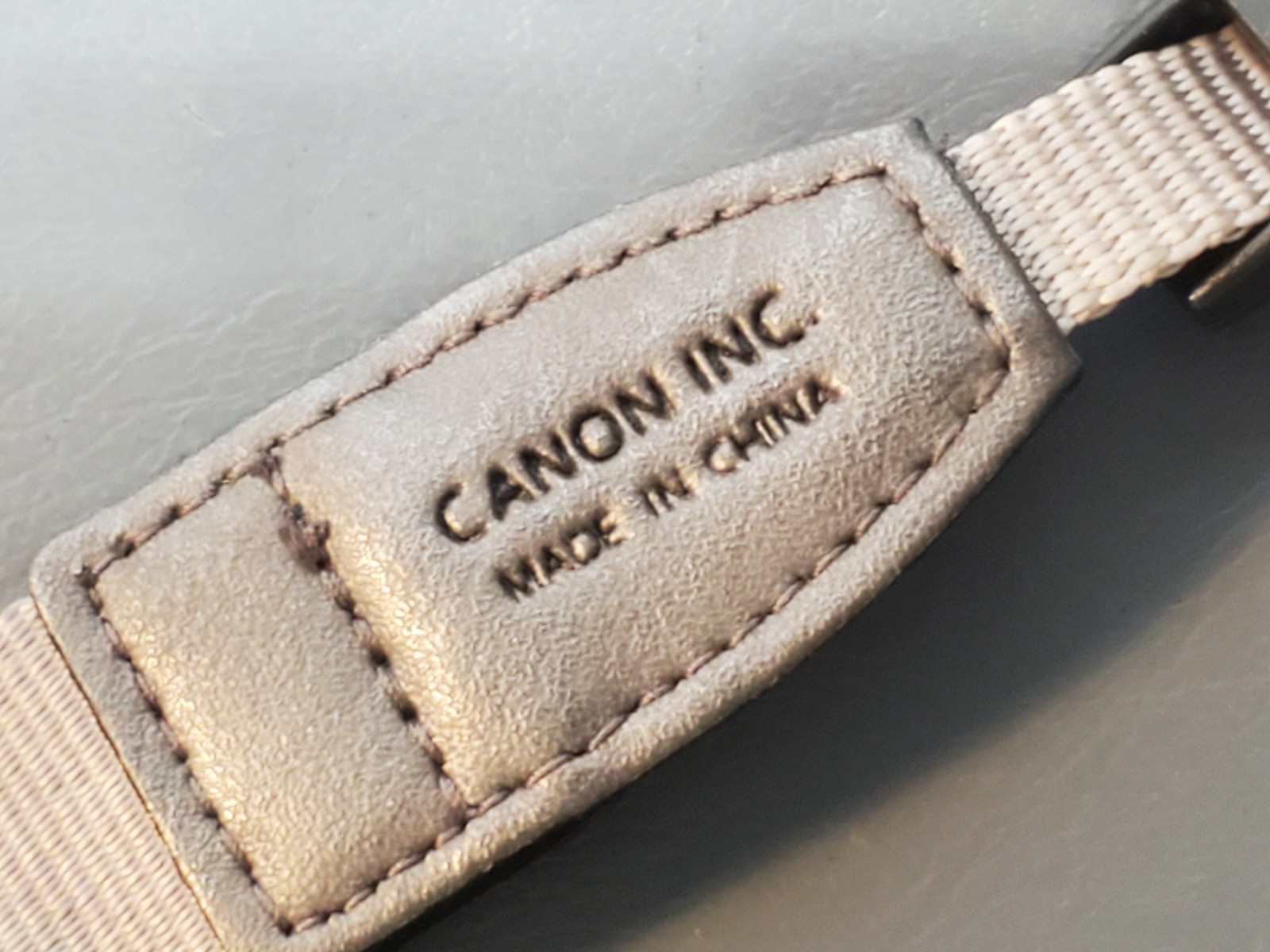 Canon PowerShot Genuine Gray OEM Camera Neck Strap Nylon Adjustable