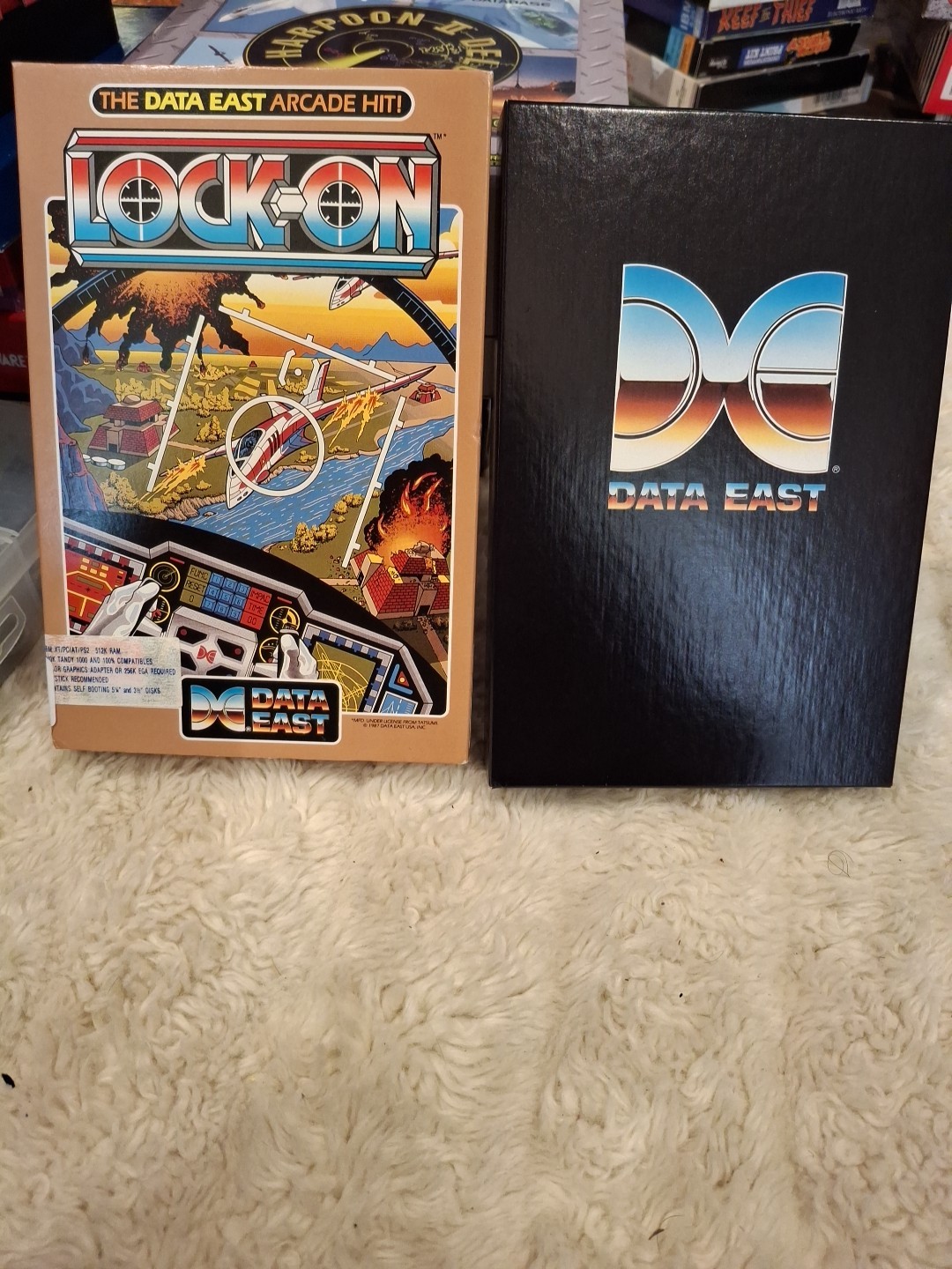 Data East Lock-On IBM Video Game 1987 - Vintage