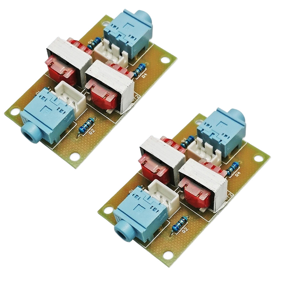 2PCS Audio Ground Loop Interference Reducer for Car Home PC Speaker System