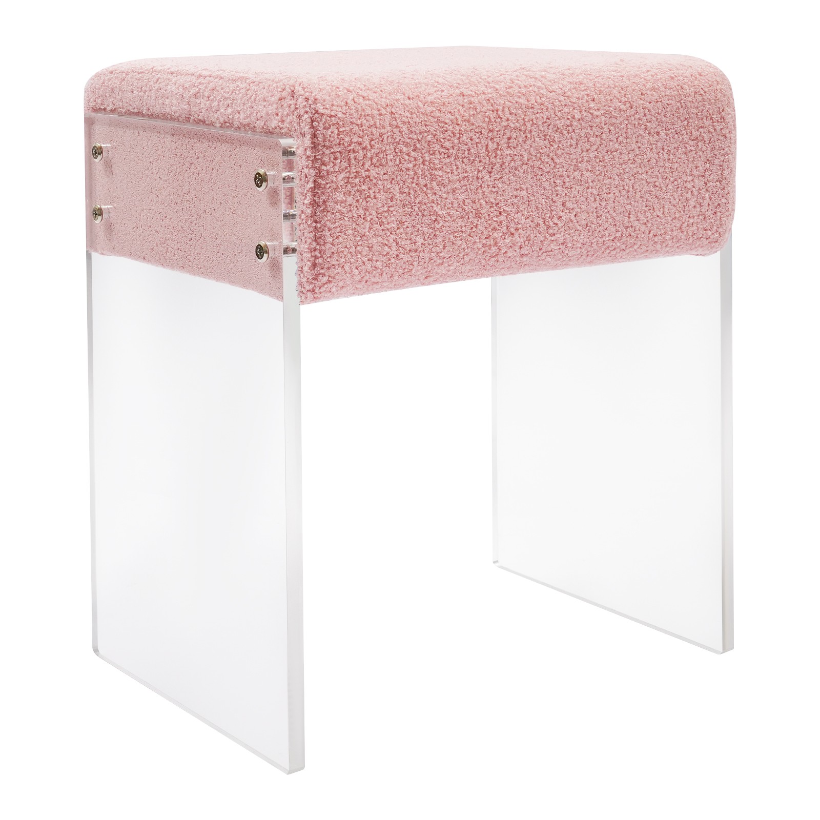 Pinkl Makeup Stool Chair with Cushion, Modern Multifunctional Vanity Stool