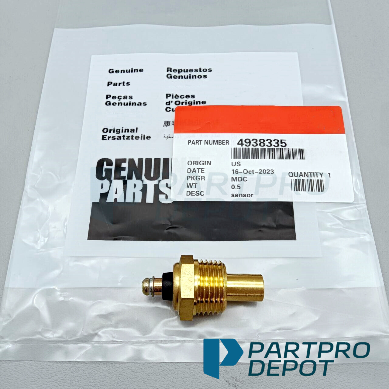 OEM Temperature Sensor 4938335 for Cummins Engine 4BT 6BT US