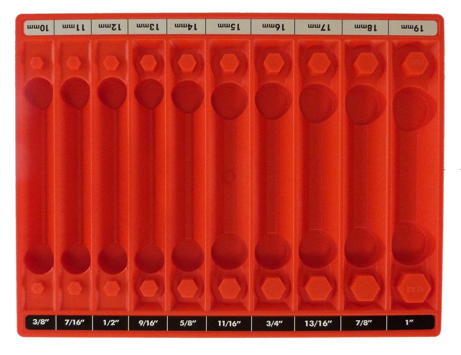 Tool Sorter Socket Organizer - Red
