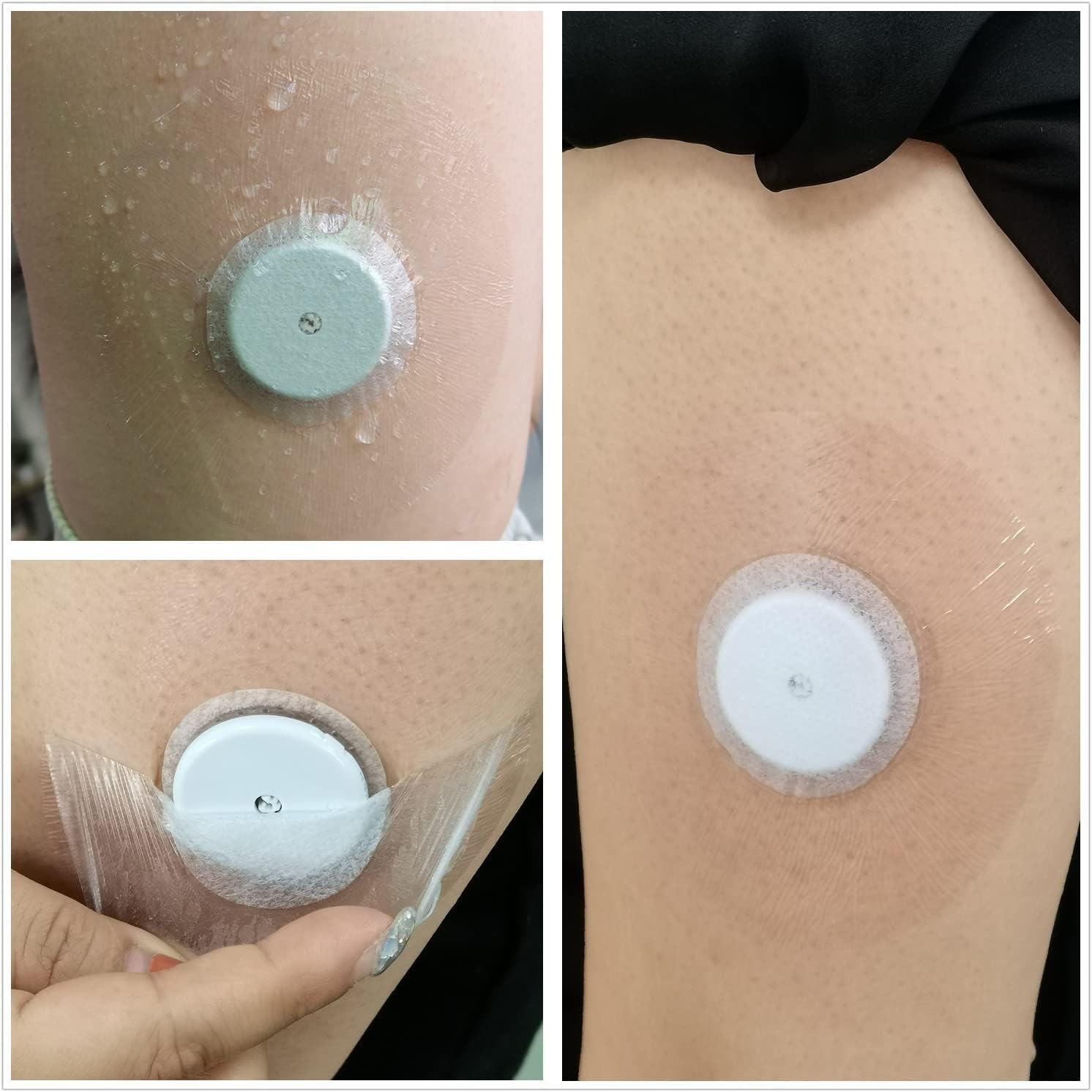 Libre 3 Plus Sensor Covers 40 Pack Waterproof Transparent CGM Adhesive Patches