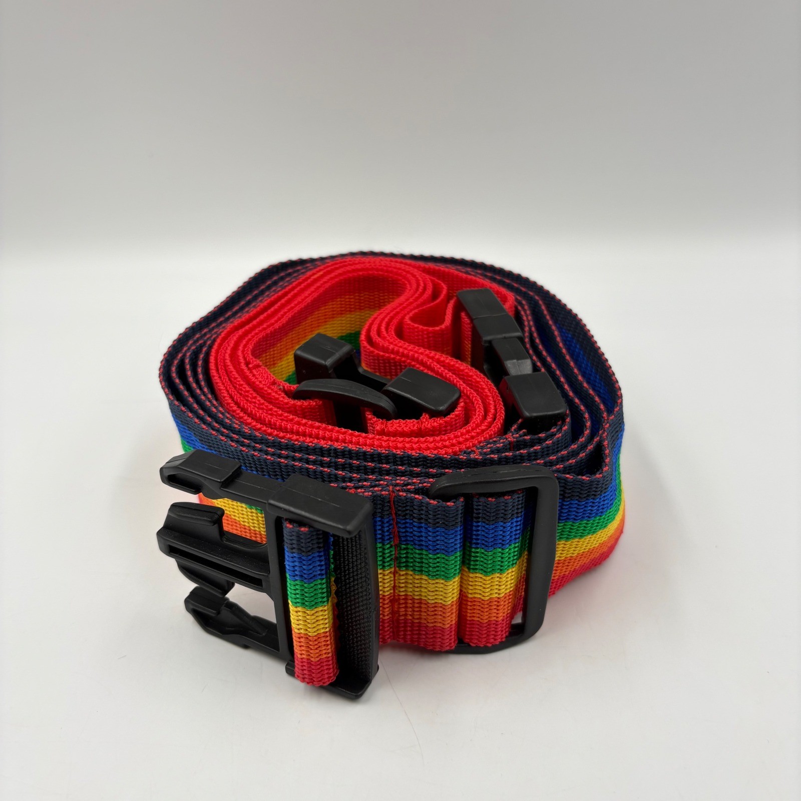 Travel Smart Franzus Rainbow Luggage Straps Set of 2 Adjustable Suitcase Belts
