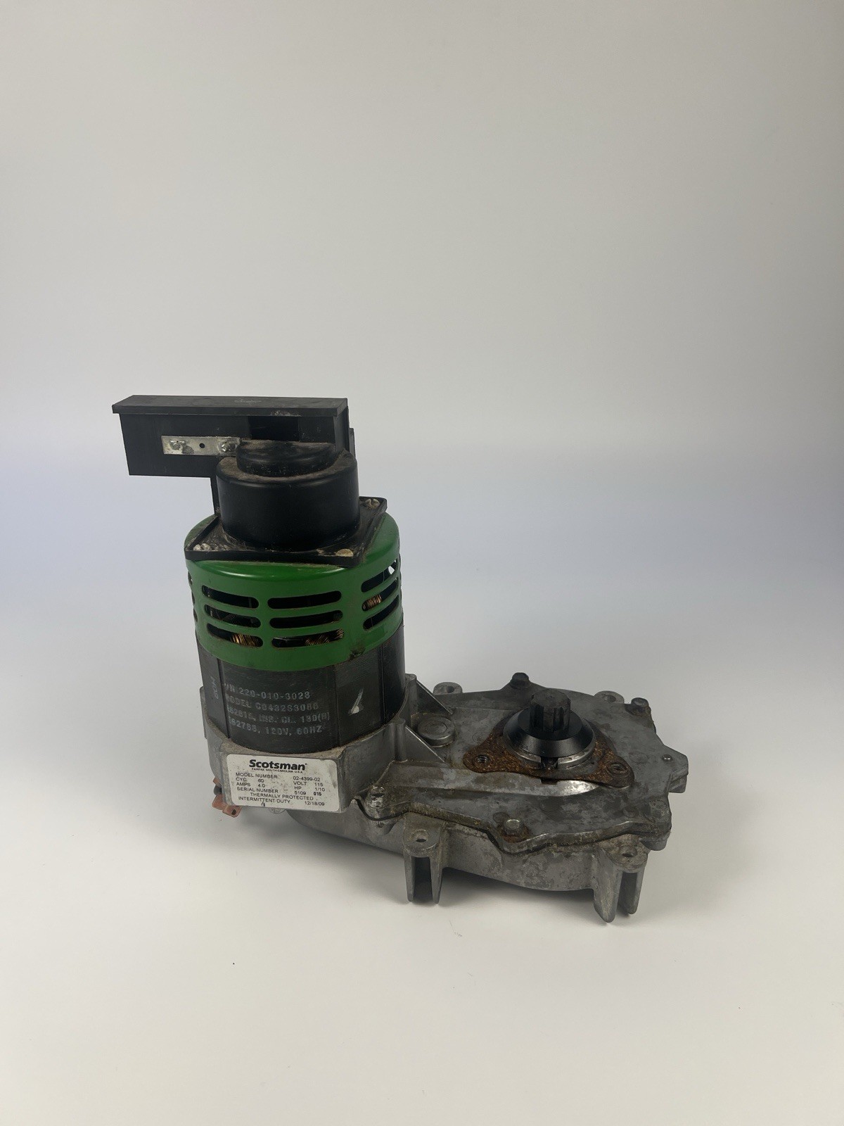 Scotsman Ice Machine 02-4399-21 Gear Motor Assembly 1/10H