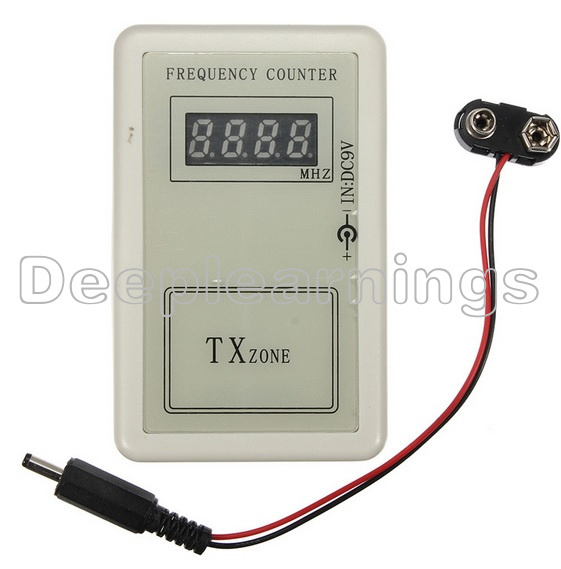 RF Frequency Detector Cymometer Meter Scanner Counter 250-450MHZ remote controll