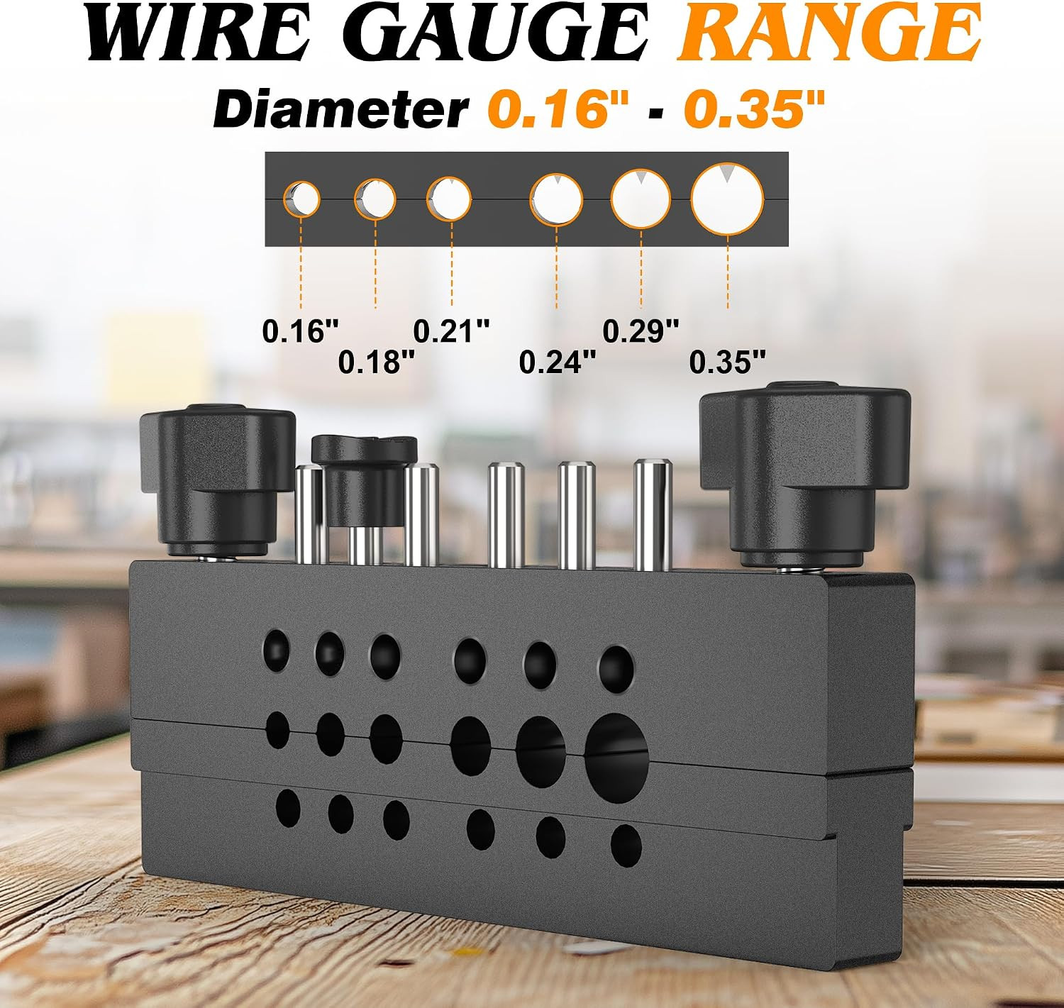 Split-Type Scrap Copper Wire Stripper Machine Kit with 6 Tungsten Carbide Tri-Bl