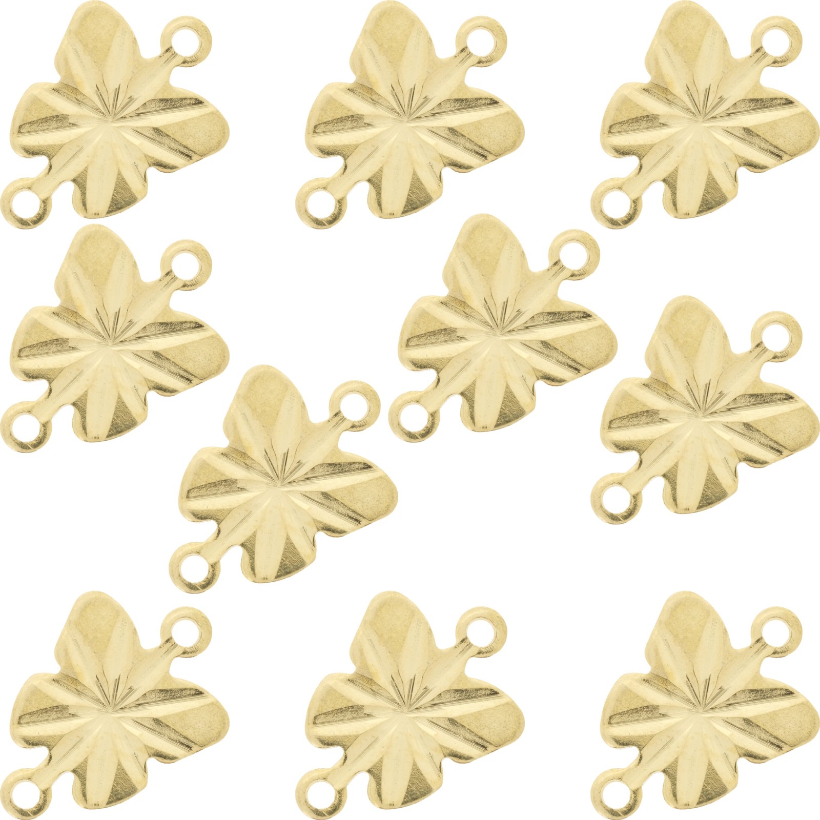 10 Gold Plated Butterfly Connector Lead Nickel Free Jewelry Findings