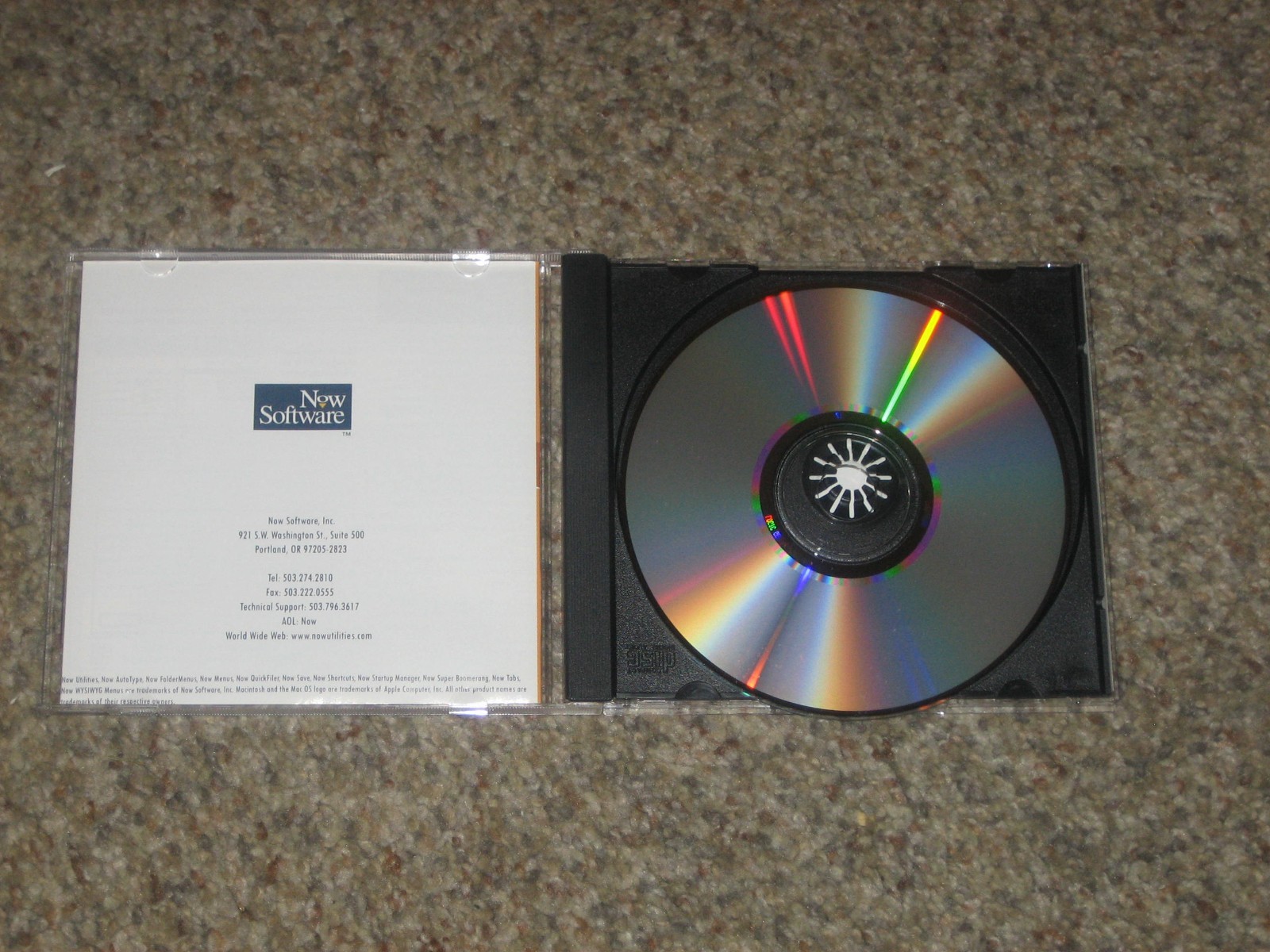 Now Utilities Version 6.0 for Mac OS CD 1996 Now Software, Inc.