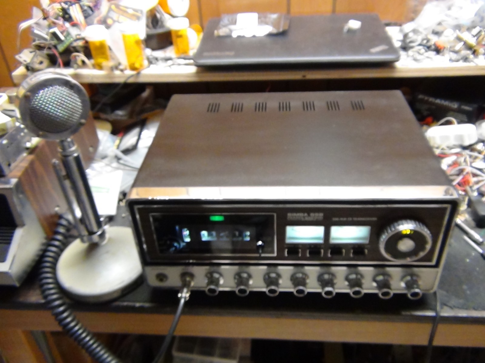 cb radio--pearce simpson simba ssb  with d-104 power mic