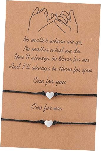 morniface Pinky Pomise Distance Matching Bracelets Elephant heart Bracelet