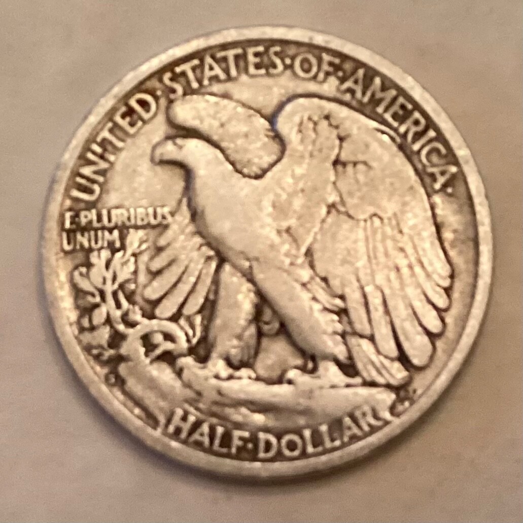 1918 S Walking Liberty Half Dollar