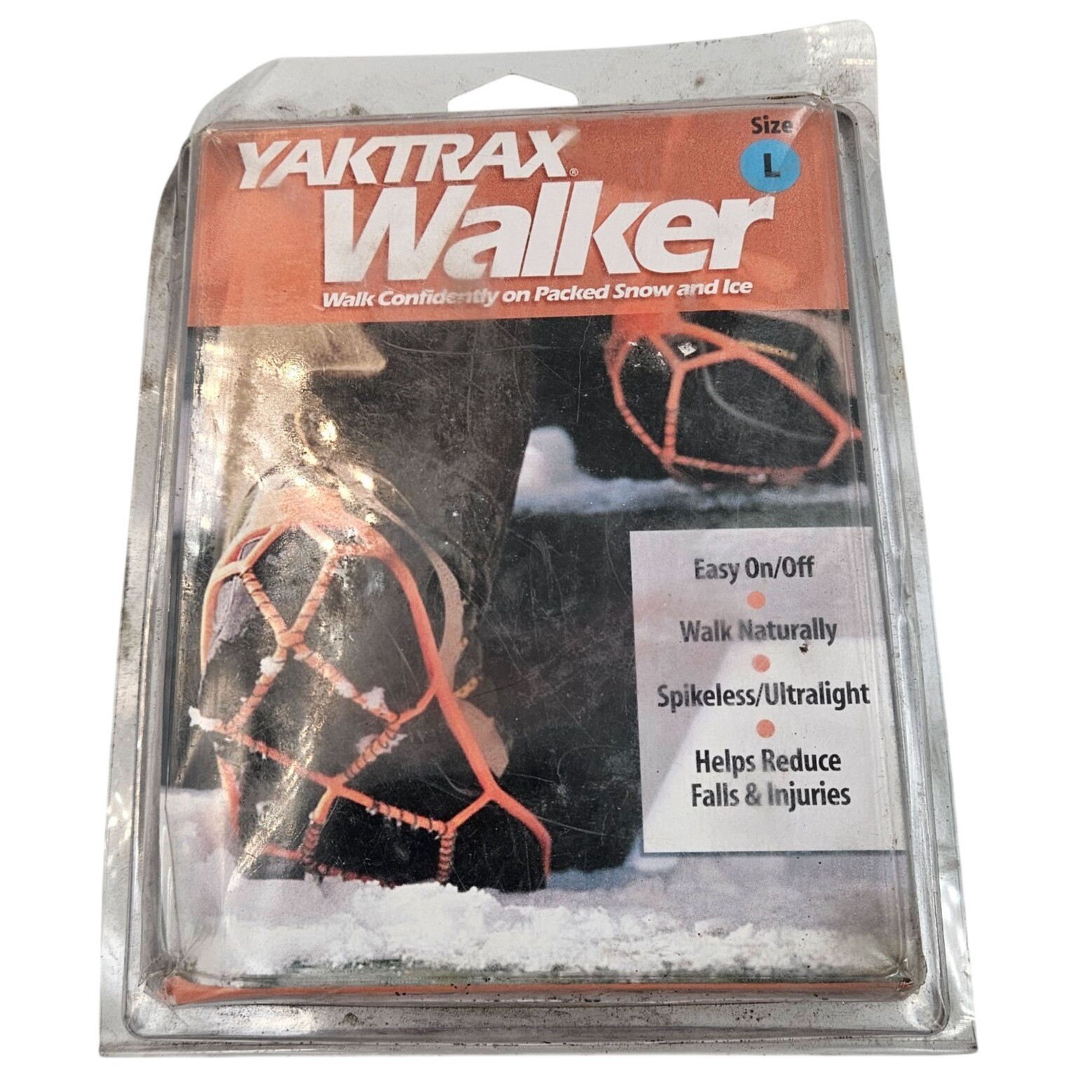 Yaktrax Walker Slip-On Traction Cleats For Snow & Ice Size Large