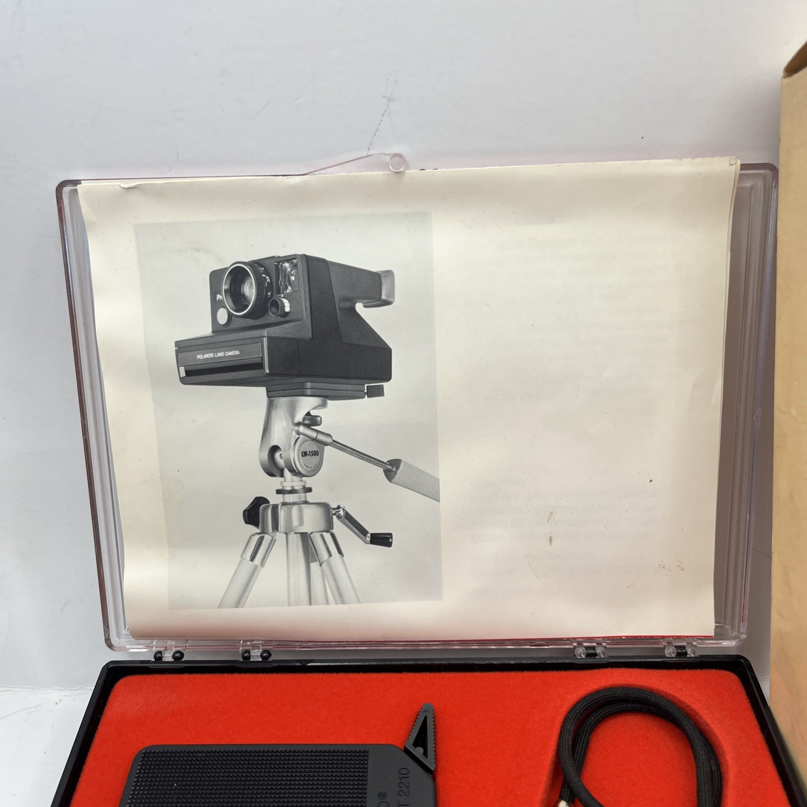 Polaroid Pronto! Accessory Kit #186 new in box self timer, cable release, holder