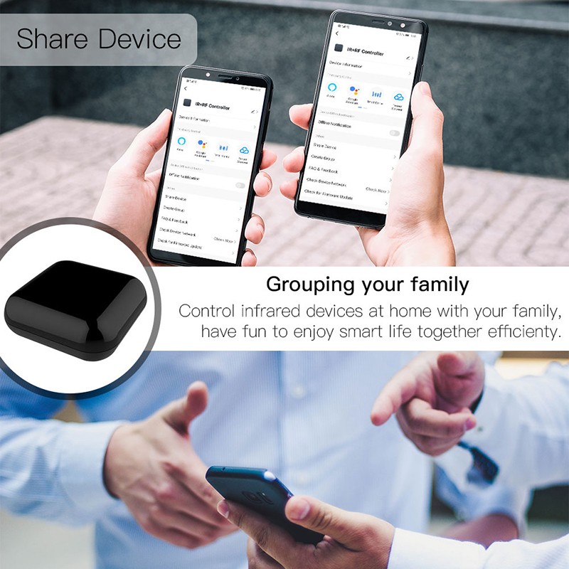 Smart Wireless WiFi-IR RF Remote Controller Tuya/Smart Life APP For TV Box DVDs